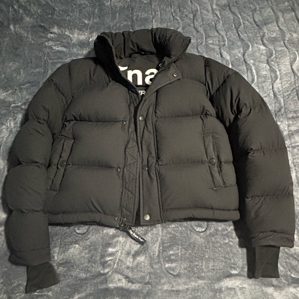 TNA Black The Super Puff Puffer Jacket